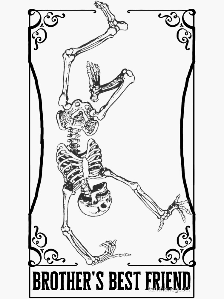 "Brother's Best Friend Book Trope The Fool Tarot Card" Sticker for Sale