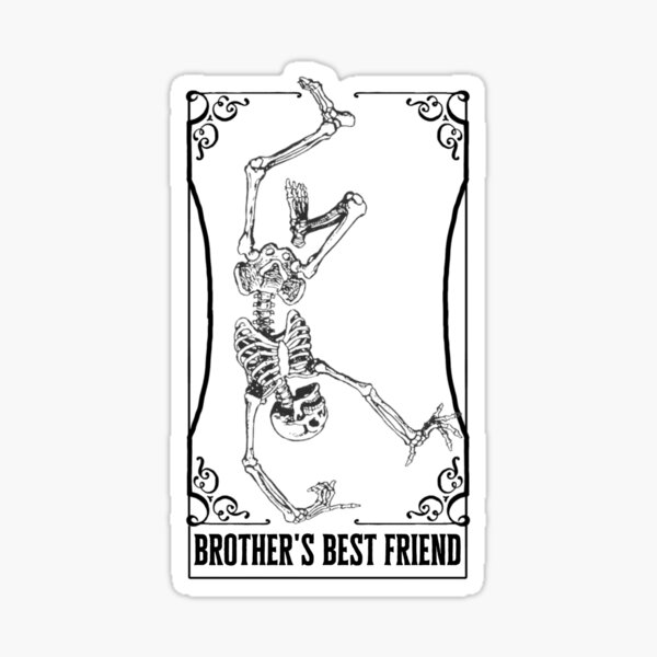 "Brother's Best Friend Book Trope The Fool Tarot Card" Sticker for Sale