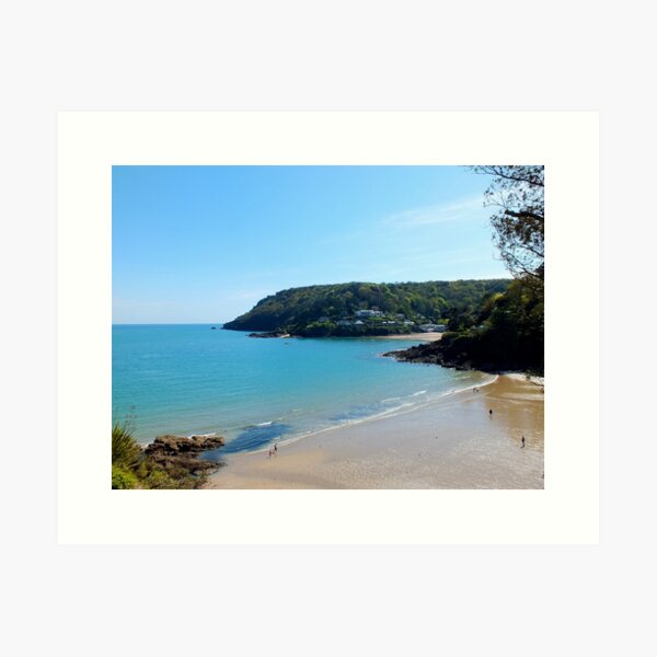 North Sands Beach, Salcombe Art Print