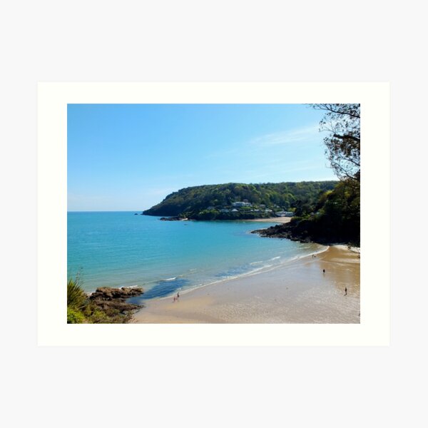 North Sands Beach, Salcombe Art Print