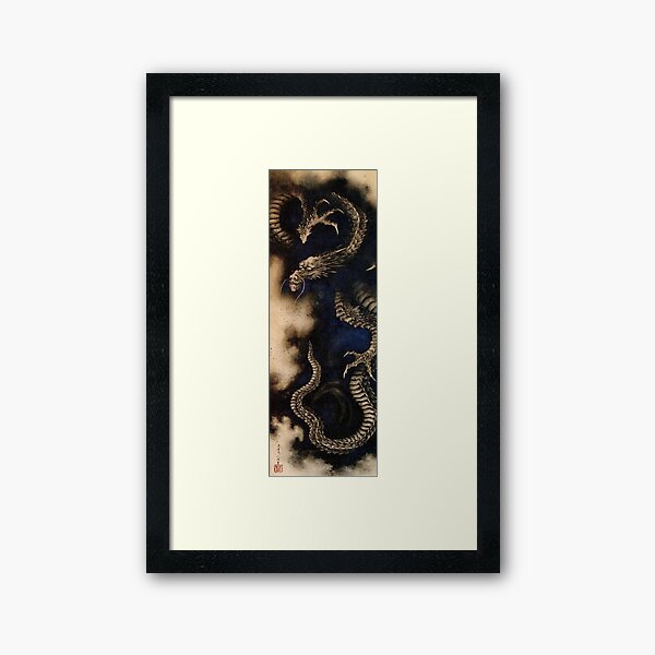 Item preview, Hokusai - Dragon in Smoke designed and sold by ImRobinhood.