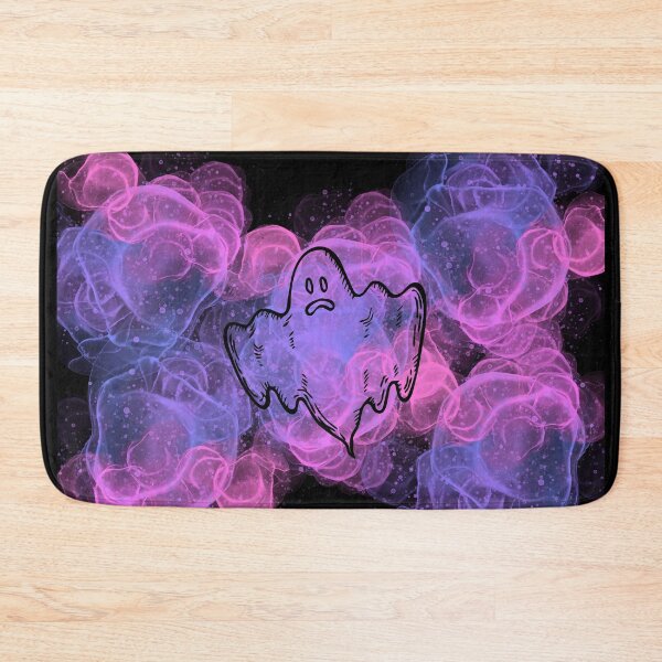 Item preview, Sad Halloween Ghost in Bright Purple Pink Fog designed and sold by CreativNode.