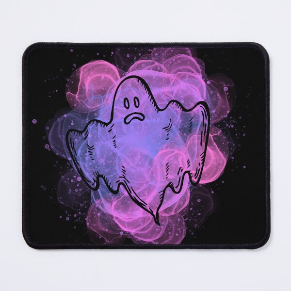 Item preview, Sad Halloween Ghost in Bright Purple Pink Fog designed and sold by CreativNode.