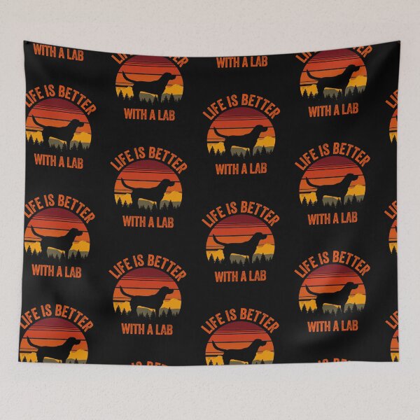 Item preview, Life Is Better With A Lab Vintage Country Dog Gift  designed and sold by Guarddogdrive.