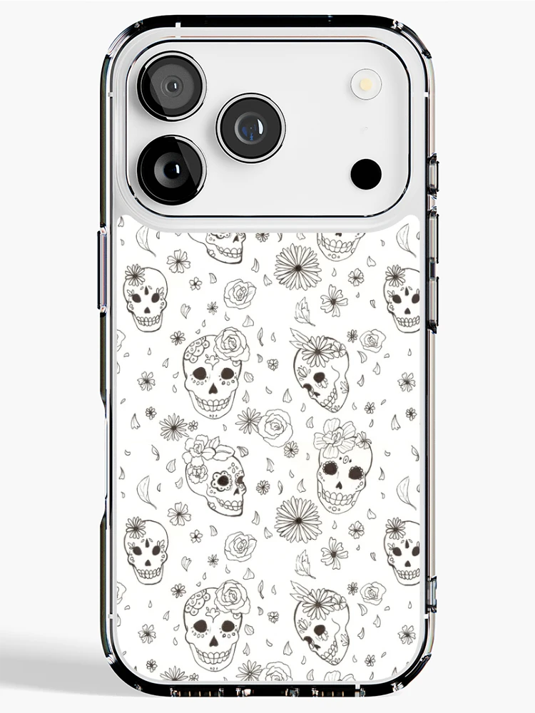 Thumbnail 1 of 5, iPhone Case, Sugar-Skull Pattern designed and sold by RileyDraws99.