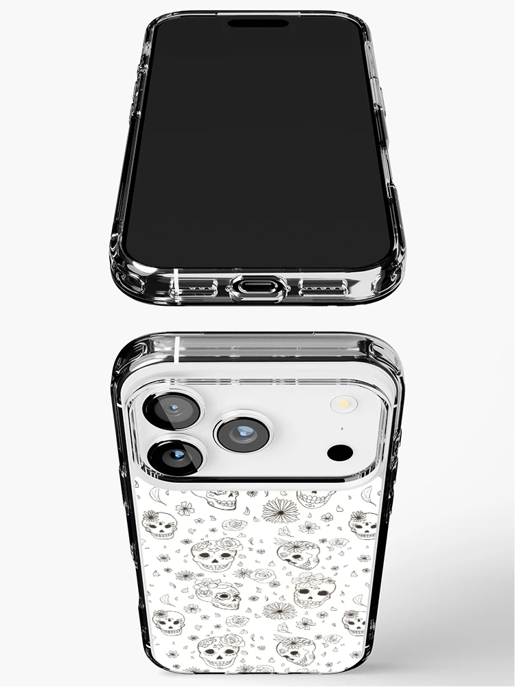 Thumbnail 3 of 5, iPhone Case, Sugar-Skull Pattern designed and sold by RileyDraws99.
