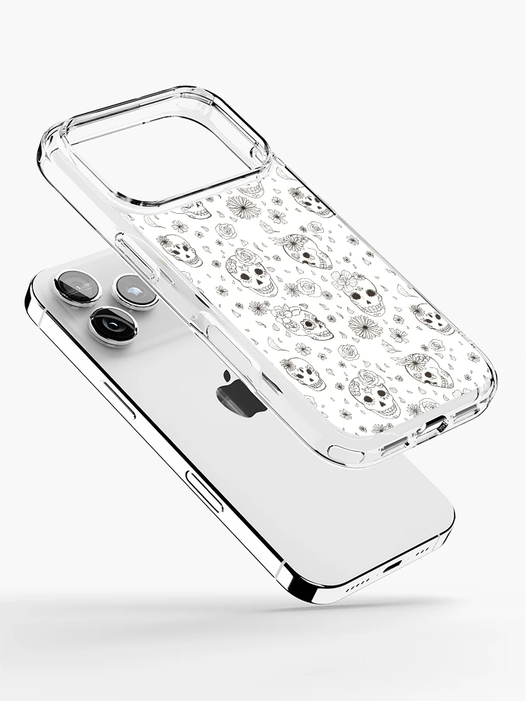 Thumbnail 2 of 5, iPhone Case, Sugar-Skull Pattern designed and sold by RileyDraws99.