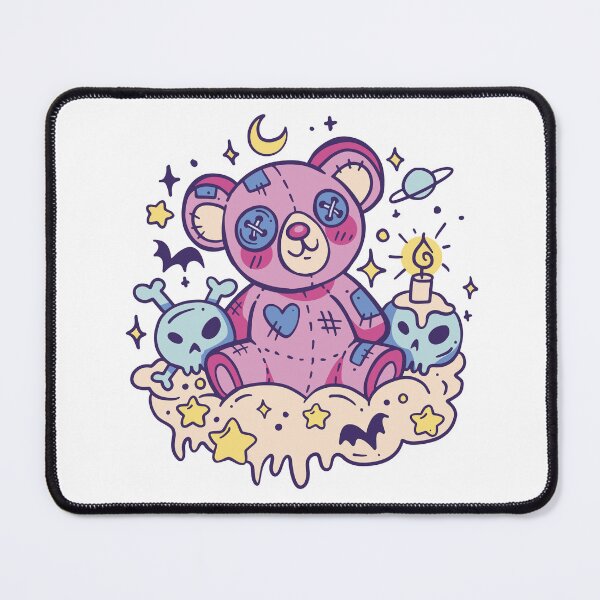 Item preview, Funny halloween Pastel Goth Teddy Bear Japanese Anime Kawaii designed and sold by 1White-Rabbit.