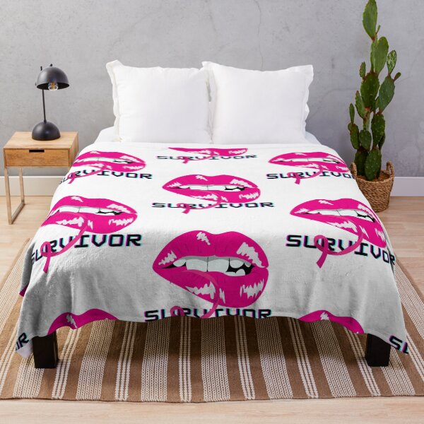 Item preview, Survivor, Beautiful pink lips breast cancer design designed and sold by reka88.
