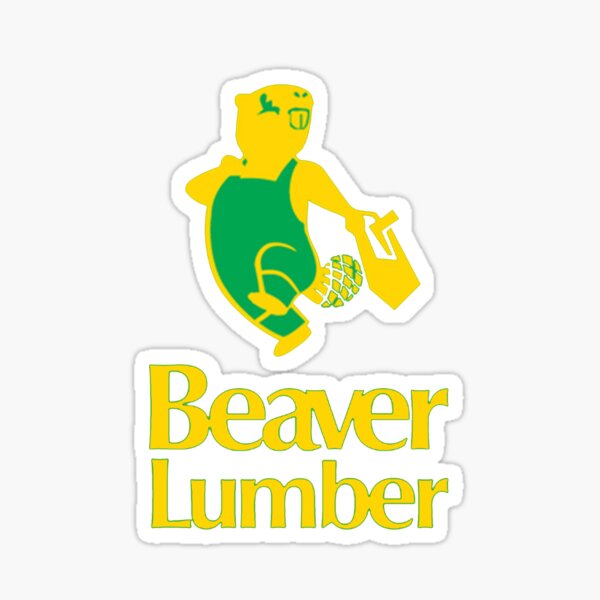 "beaver lumber" Sticker for Sale by Prestiges Redbubble
