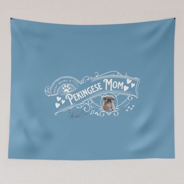 Item preview, Busy Being A Pekingese Mom - Pekingese Dog Lover Fun Graphic - Fun Pekingese Gifts designed and sold by PDesigns69.