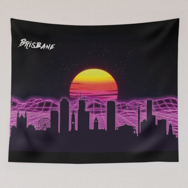 Item preview, Brisbane Skyline Neon Nights designed and sold by DFerraz.
