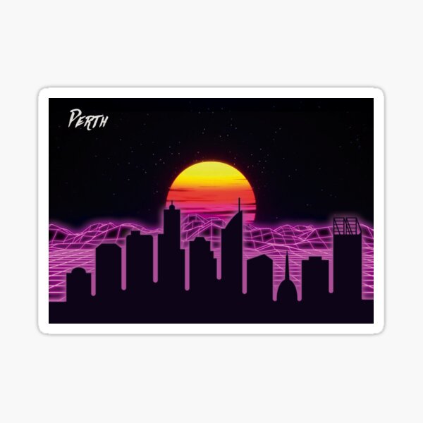 Item preview, Perth Skyline Neon Nights designed and sold by DFerraz.