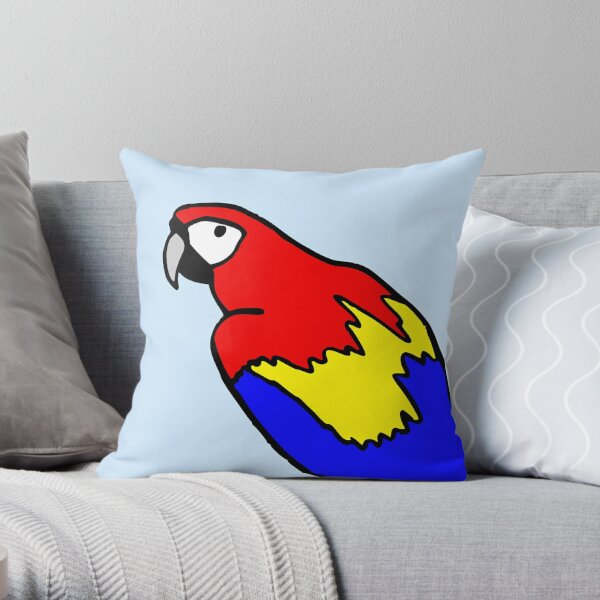 Scarlet Macaw Throw Pillow