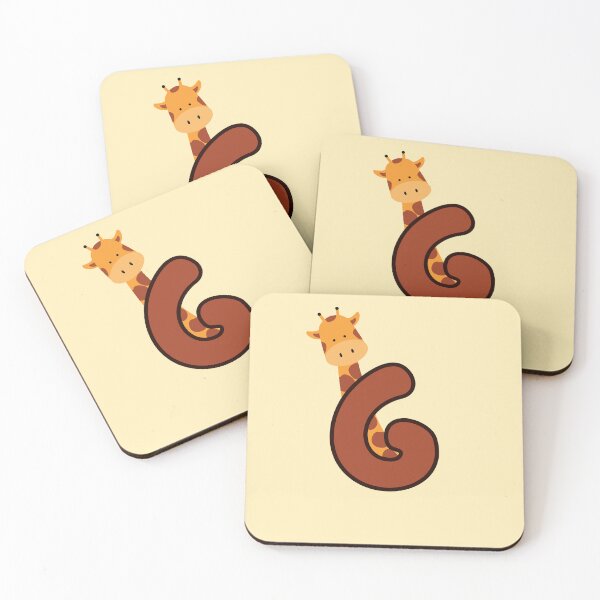 Item preview, Giraffe Monogram Letter G designed and sold by Lyssarien.