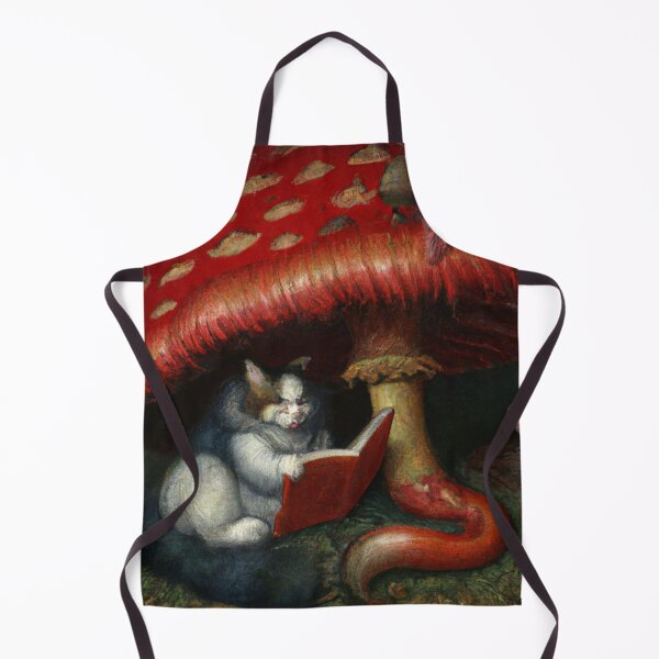 Item preview, Lewis the Cat, reading under a mushroom (Baroque) designed and sold by thecatandkettle.