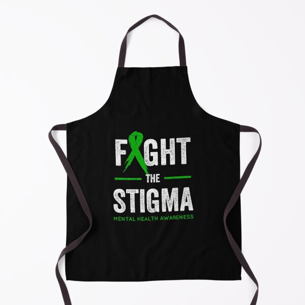 Item preview, Fight the Stigma, Mental Health Awareness Month Green designed and sold by RedArtsDesign.