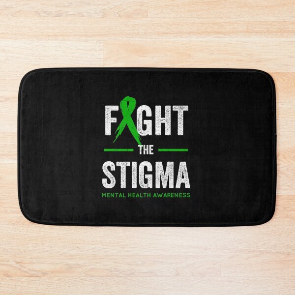Item preview, Fight the Stigma, Mental Health Awareness Month Green designed and sold by RedArtsDesign.