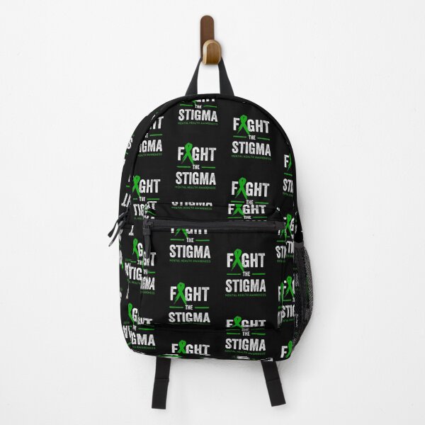 Item preview, Fight the Stigma, Mental Health Awareness Month Green designed and sold by RedArtsDesign.