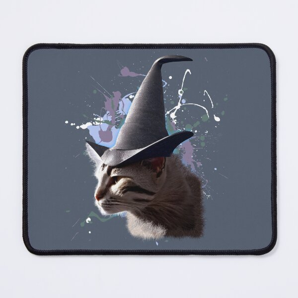 Item preview, Wizard Witch Hat Cat Funny Sorcerer Halloween Fantasy Mystical Graphic Retro designed and sold by PHZTees.