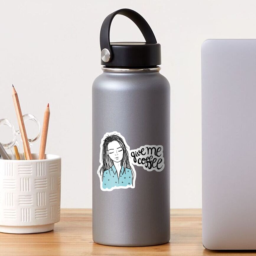 Give me coffee - Drawing Sticker