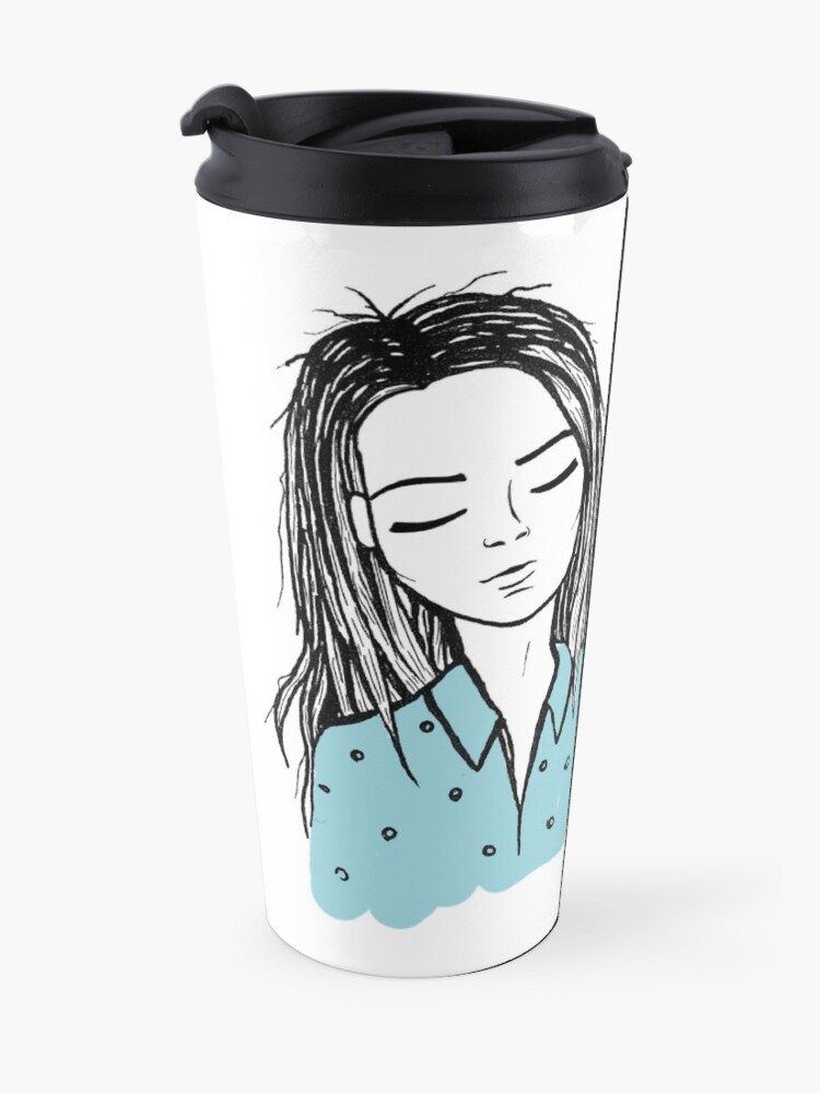 Alternate view of Give me coffee - Drawing Travel Mug