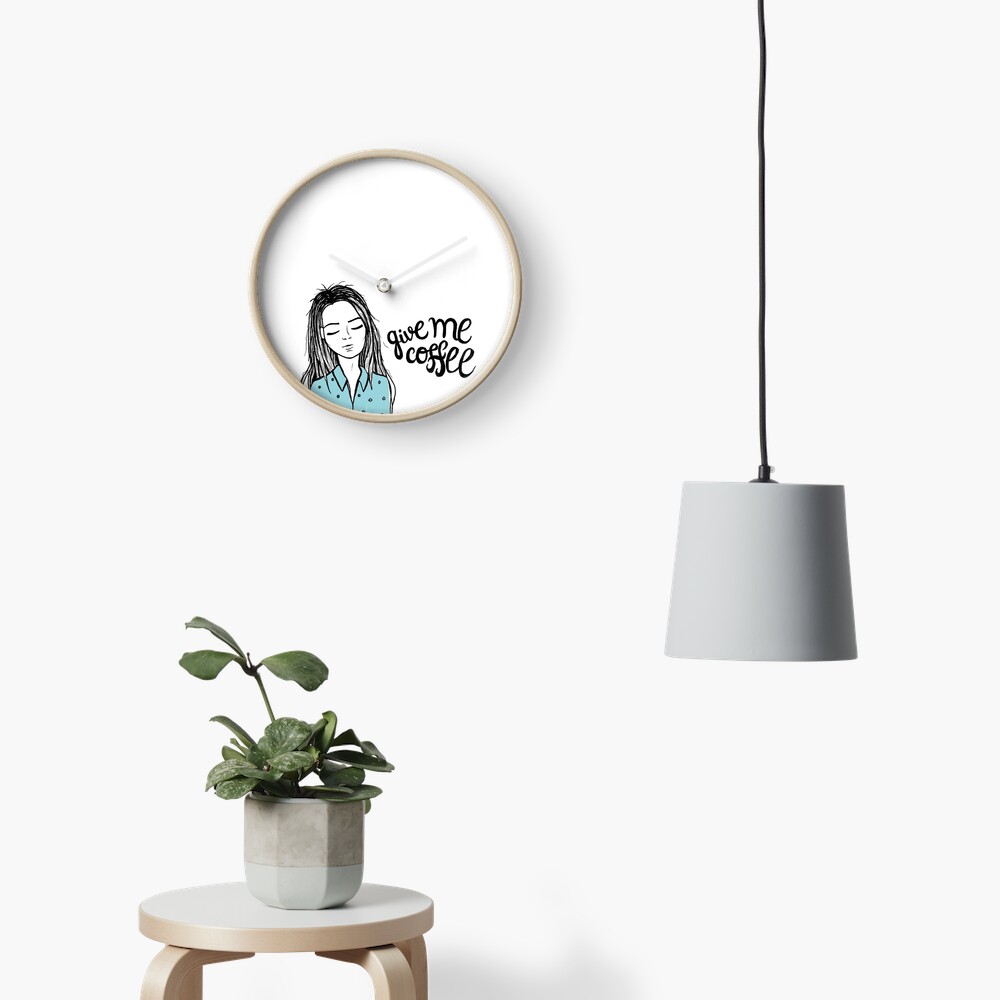 Give me coffee - Drawing Clock