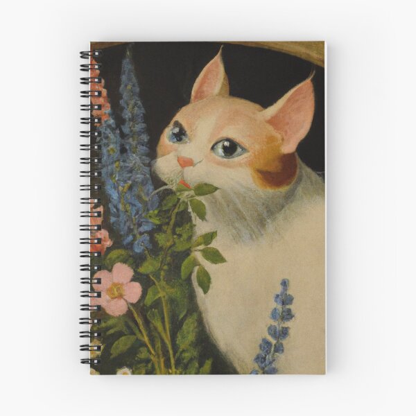 Artikelvorschau, Katze Lena riecht an den Blumen (Barock) entworfen und verkauft von thecatandkettle.