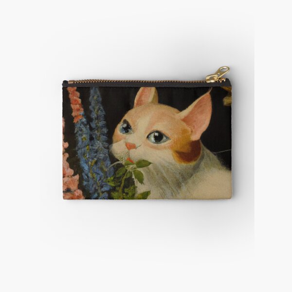Item preview, Lena the Cat, smelling the flowers (Baroque) designed and sold by thecatandkettle.