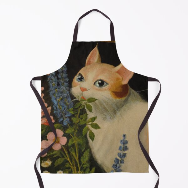Item preview, Lena the Cat, smelling the flowers (Baroque) designed and sold by thecatandkettle.