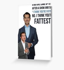 Jimmy Carr - Fatist Joke Greeting Card