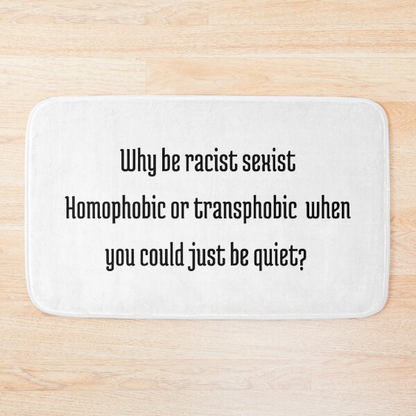 Item preview, no racism quote designed and sold by Arididu.