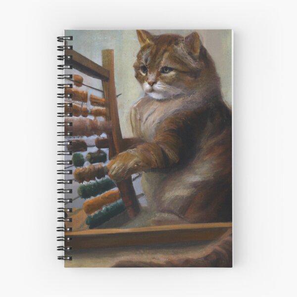 Item preview, Remy the Cat, doing math (Romanticism) designed and sold by thecatandkettle.