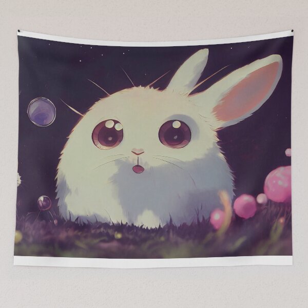 Item preview, Fat White Rabbit Sitting Peacefully designed and sold by Pet Shelter.