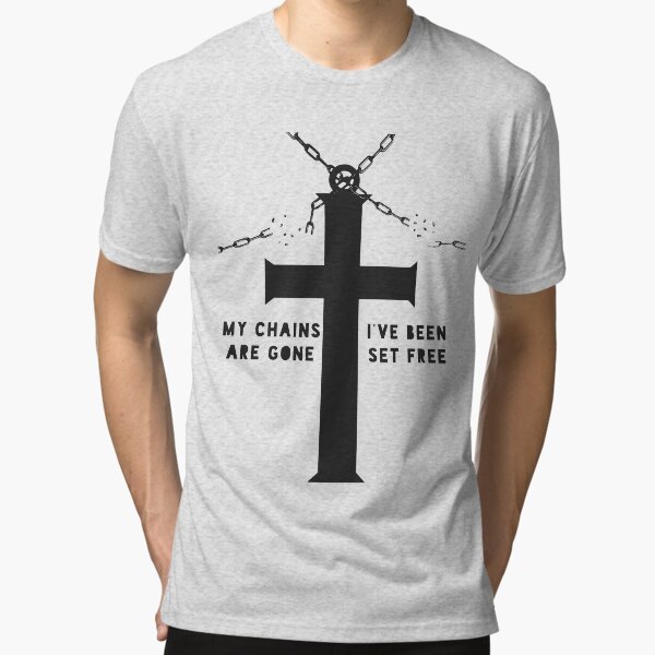 "Cross with Broken Chains" Tshirt by mizja Redbubble