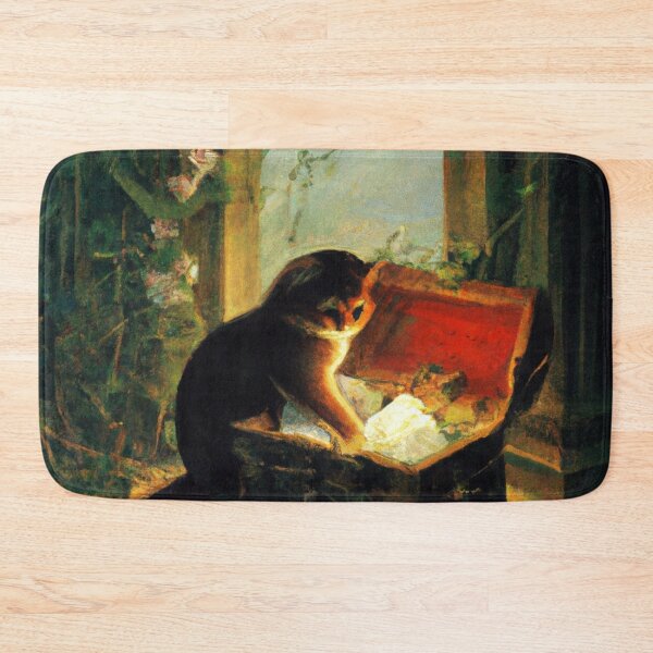 Item preview, Zemo the Cat, with a treasure chest (Romanticism) designed and sold by thecatandkettle.