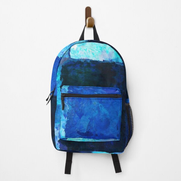 Item preview, Vertical Blue Color Blocks Modern Abstract Art designed and sold by Sharon Cummings Art.