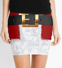 Santa Claus Suit Fashion Statement Mini Skirt