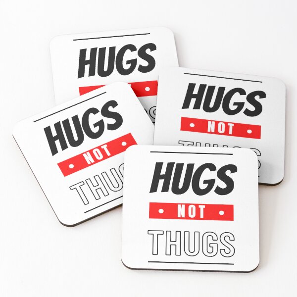 Item preview, Hugs Not Thugs designed and sold by Inspirely.