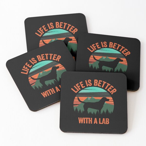 Item preview, Life Is Better With A Lab Vintage Dog Gift  designed and sold by Guarddogdrive.