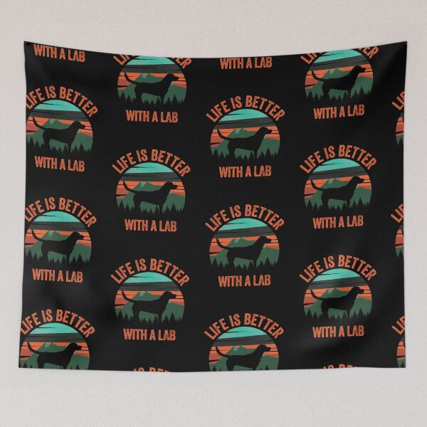 Item preview, Life Is Better With A Lab Vintage Dog Gift  designed and sold by Guarddogdrive.