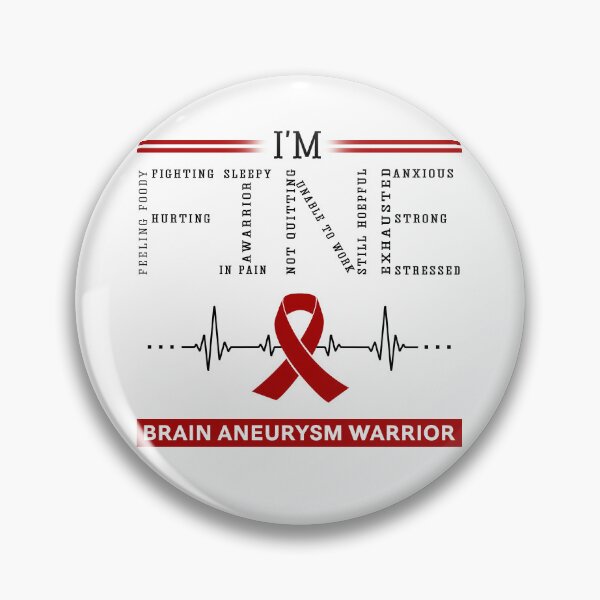 Item preview, I'm Fine Brain Aneurysm Warrior Support Brain Aneurysm Awareness Gifts designed and sold by rechardtee.