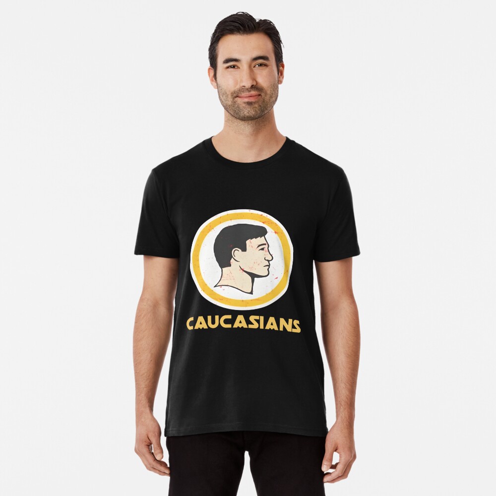  Caucasians Funny Vintage Caucasians Pride T-Shirt