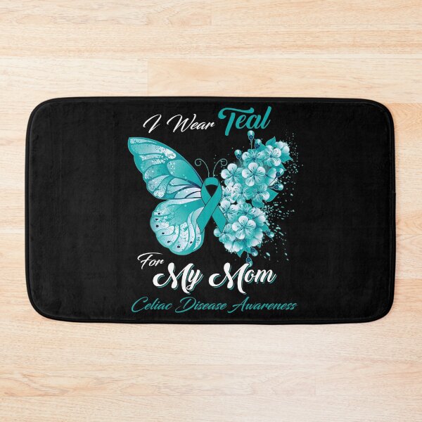 Item preview, I Wear Teal For My Mom Celiac Disease Awareness Butterfly Ribbon Gifts designed and sold by Adropine.