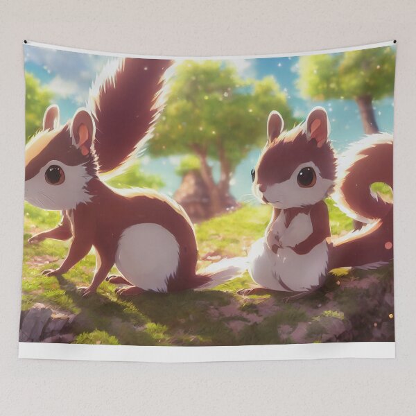 Item preview, Two Cute Squirrels Playing Together designed and sold by Pet Shelter.