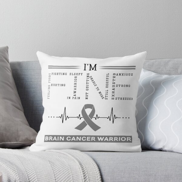 Item preview, I'm Fine Brain Cancer Warrior Support Brain Cancer Awareness Gifts designed and sold by rechardtee.