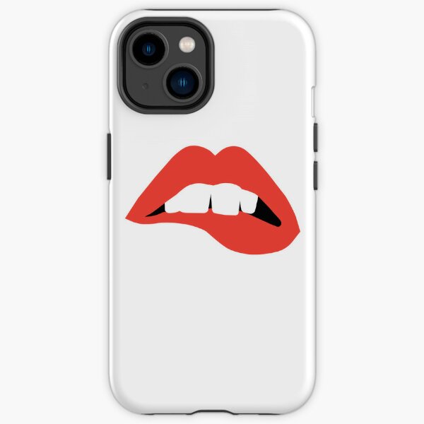 Biting the Lower Red Lip iPhone Tough Case