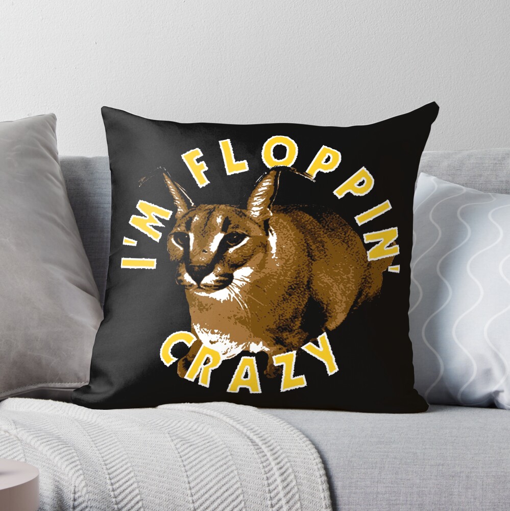 I'm Floppin Crazy - Big Floppa - Meme - Sticker