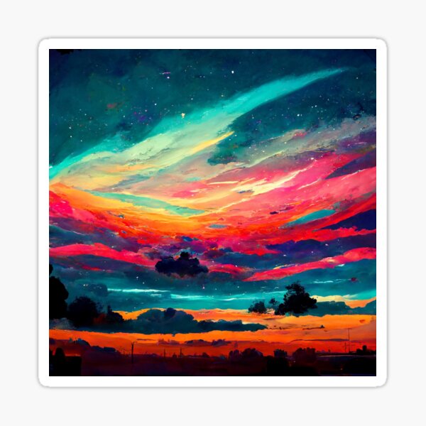Sunday Sky Sticker