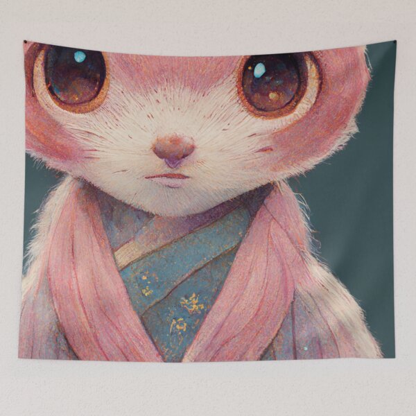 Item preview,  Cute Little Pink Squirrel Painting designed and sold by Pet Shelter.